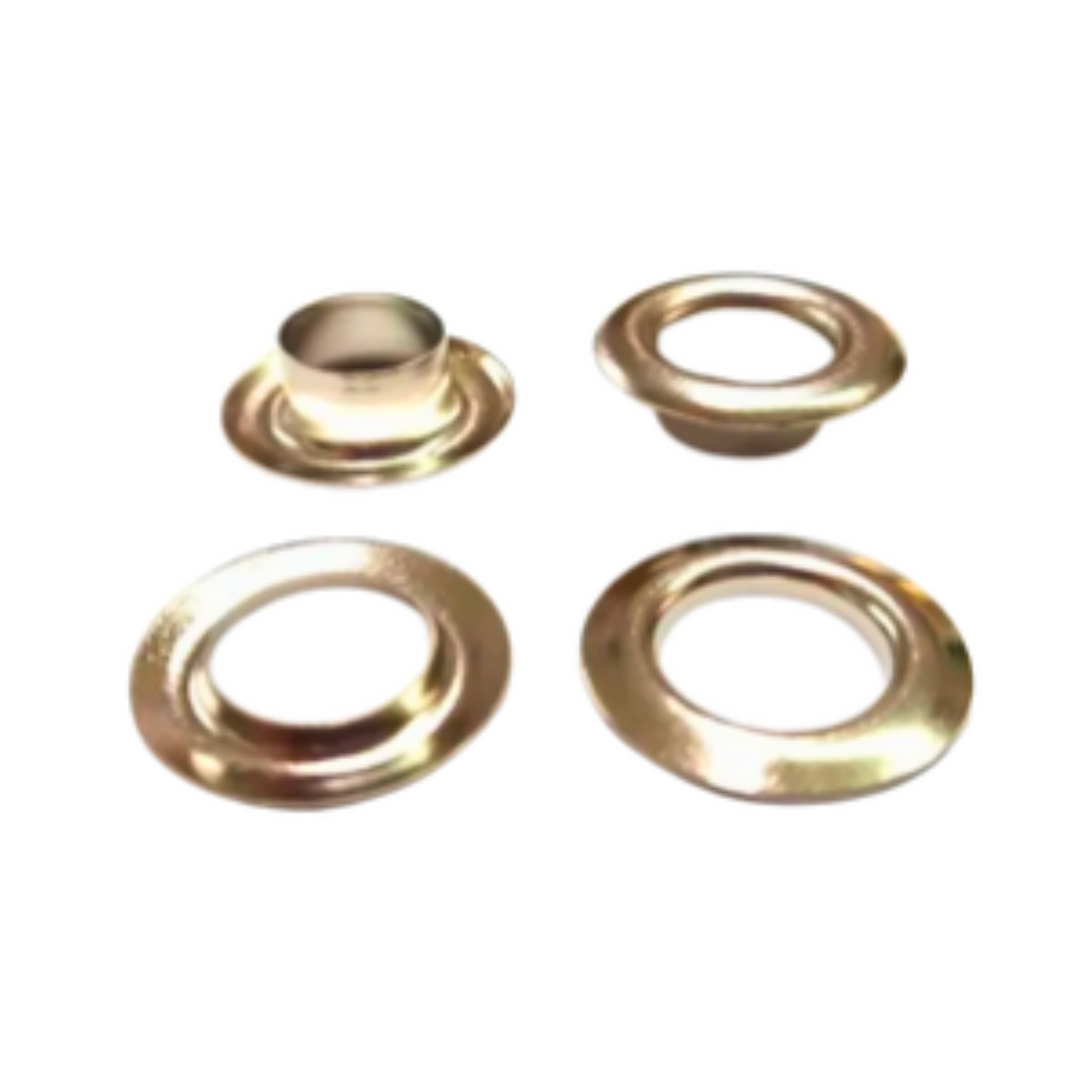 Imagem ilustrativa de um Ilhós Zero 18mm feito pela Estamp